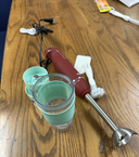 Immersion blender and portable blender blade cleaning brush – safe design