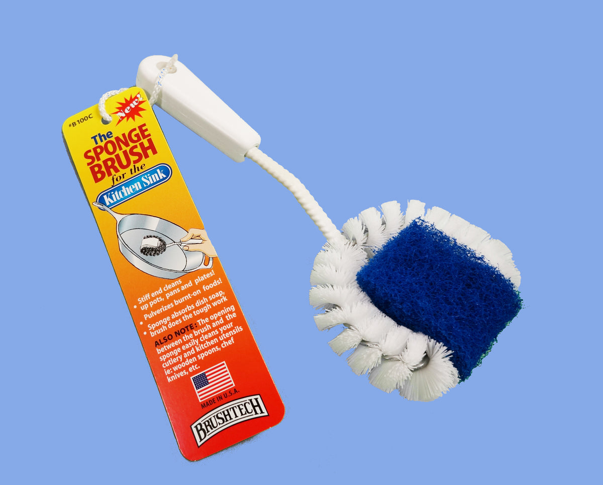 Kitchen Clean-Up Accelerator Sponge Brush - Premier