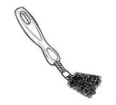 V-shaped bbq grill brush – long-lasting