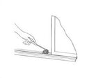 Advanced sliding window & shower door track cleaner