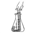 High-quality laboratory glassware brush
