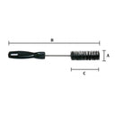 H-series flexible stem tube brush with handle and durable plastic bristles – safe design