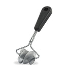 Professional quad spring toughest little safety double-helix bristle-free bbq brush for camping