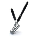 Professional tactical bbq brush with downward assist - small diameter springs