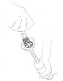 Immersion blender and portable blender blade cleaning brush – safe design
