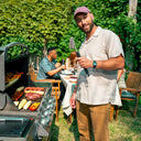 Long lasting double-helix bristle-free BBQ grill brush
