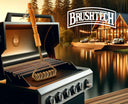 Adirondack Series - Wooden Handle - Heavy duty 16" bbq grill cleaning brush – safe bristle design