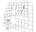 Heavy-duty super sturdy 2-in-1 grout cleaning brush