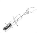 Professional foam tipped bird feeder washing brush