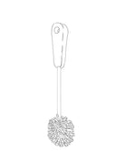 Short length foam multi-purpose lab brush - 8.5" long – long-lasting