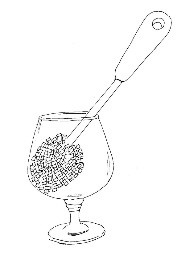 SMALL GOBLET & BRANDY GLASSWARE WASHING BRUSH