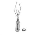 Salt & pepper shaker washing brush – long-lasting