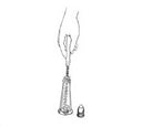High-quality tower type narrow necked & miniature salt & pepper shaker brush
