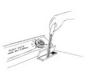 Lint catching brush for dryer traps – safe design