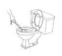Powerful non-abrasive toilet brush – ergonomic