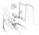 Powerful, non-abrasive bathtub, shower & spa brush – safe design