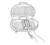 INDOOR ELECTRIC GRILL & GRIDDLE BRUSH