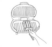 Brushtech - Indoor Electric BBQ Grill & Griddle Brush - B272C