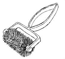 ROLLING BRUSH FOR CLEANING STRAINERS