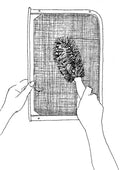 Advanced clothes dryer lint screen brush