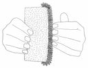 Professional the fingertip and hand clean-up accelerator sponge brush