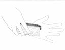 Professional the fingertip and hand clean-up accelerator sponge brush