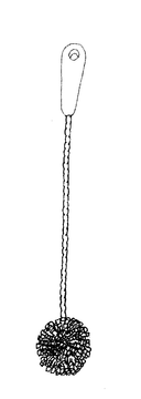 Long length foam multi-purpose lab brush - 16.5" long – safe design
