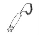 Espresso head cleaning brush – safe design