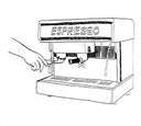 Espresso head cleaning brush – safe design