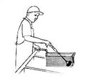 Heavy-duty high temperature fryer basket cleaning brush