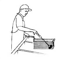 Brushtech B51C High-Temp Fryer Basket Cleaner – Brass Bristle Brush For Tough Grease & Grill Grime
