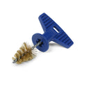 Battery cable terminal cleaning brush with t-handle