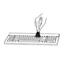 Keyboard duster brush – precision-crafted