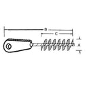 H-series flexible stem tube brush with handle and durable plastic bristles – safe design
